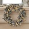 24" Lexington Fir Flocked Plug-In Wreath with Warm White LED Lights Snowy Classic Holiday Décor